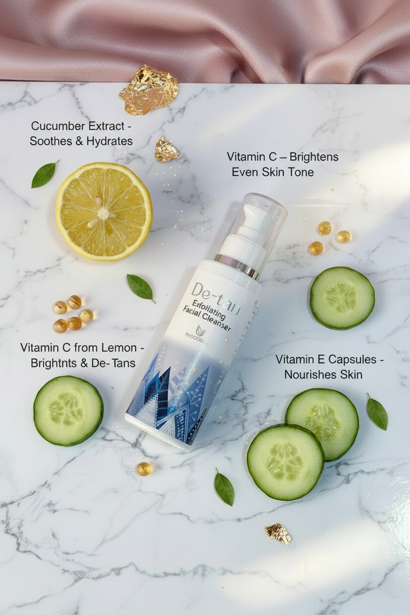 CROODLE® De-Tan Exfoliating Facial Cleanser – 100ml